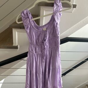 Aeropostale Lavender Ruffled Sleeveless Dress